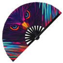 Eagle Neon Bamboo Hand Fan