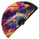 Eagle Neon Bamboo Hand Fan