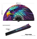 Eagle Neon Bamboo Hand Fan