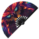 Eagle Neon Bamboo Hand Fan