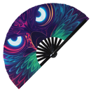 Eagle Neon Bamboo Hand Fan