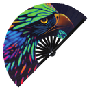 Eagle Neon Bamboo Hand Fan