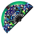 Frog Neon Bamboo Hand Fan