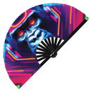 Gorilla Neon Bamboo Hand Fan