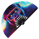 Gorilla Neon Bamboo Hand Fan