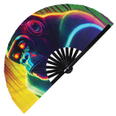 Gorilla Neon Bamboo Hand Fan
