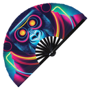 Gorilla Neon Bamboo Hand Fan