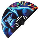 Gorilla Neon Bamboo Hand Fan