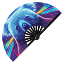 Koala Neon Bamboo Hand Fan