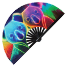 Koala Neon Bamboo Hand Fan