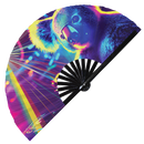Koala Neon Bamboo Hand Fan