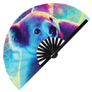 Koala Neon Bamboo Hand Fan
