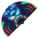 Lion Bamboo Hand Fan