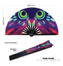Parrot Neon Bamboo Hand Fan