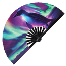 Penguin Trippy Bamboo Hand Fan