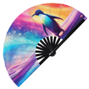 Penguin Trippy Bamboo Hand Fan