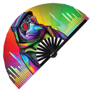 Penguin Trippy Bamboo Hand Fan