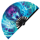 Wolf Neon hand fan