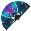 Wolf Neon hand fan