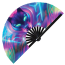 Wolf Neon hand fan