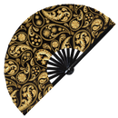 Paisley Victorian Bamboo Hand Fan
