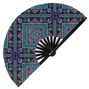 Palestinian Embroidery Tatreez Bamboo Hand Fan
