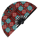 Palestinian Embroidery Tatreez Bamboo Hand Fan