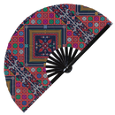 Palestinian Embroidery Tatreez Bamboo Hand Fan