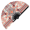 Palestinian Embroidery Tatreez Bamboo Hand Fan