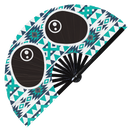 Panda Hand Fan Foldable Bamboo Cute Panda Gifts Circuit Rave Hand Fans Outfit Party Gear Gifts Music Festival Rave Accessories panda party supplies