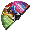 Party Cat Rave Kitty 2 Bamboo Hand Fan