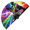 Party Dog Puppy Bamboo Hand Fan