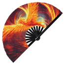 Phoenix Bamboo Hand Fan