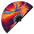 Phoenix Bamboo Hand Fan