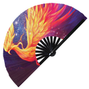 Phoenix Bamboo Hand Fan