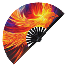 Phoenix Bamboo Hand Fan