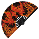 Phoenix Bird Bamboo Hand Fan