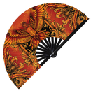 Phoenix Bird Bamboo Hand Fan