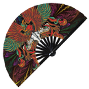 Phoenix Bird Bamboo Hand Fan