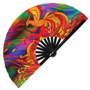 Phoenix Bird Bamboo Hand Fan