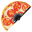 Pizza 2 Bamboo Hand Fan