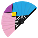 Pride Flag LGBTQA Bamboo Hand Fan