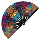 Eye Trippy Psychedelic Bamboo Hand Fan