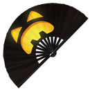 Pumpkin Halloween Face Bamboo Hand Fan