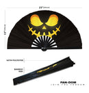 Pumpkin Halloween Face Bamboo Hand Fan