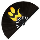 Pumpkin Halloween Face Bamboo Hand Fan