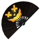 Pumpkin Halloween Face Bamboo Hand Fan