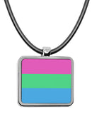 Pride Flags Square Pendant Necklace