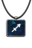 Zodiac Sign Square Pendant necklace