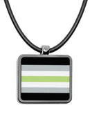 Pride Flags Square Pendant Necklace